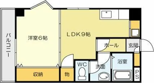 アヴィニール吉野【303号室】の間取り