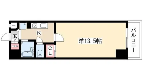 星ヶ丘GODIVA【505号室】の間取り