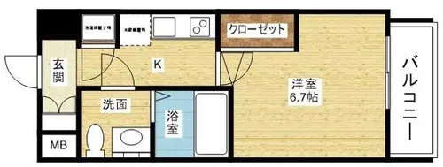アドバンス新大阪ラシュレ【11階】の間取り
