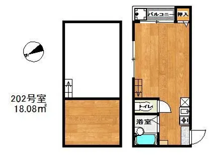 アーバイン吉塚【202号室】の間取り
