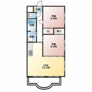 PIA【201号室】の間取り
