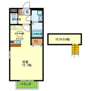 グランパルク【2階】の間取り