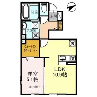 ポルトボヌール【1階】の間取り