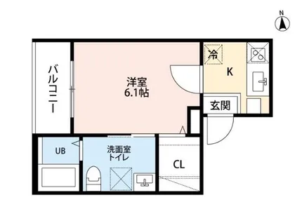 グレイスコート柳島【2階】の間取り