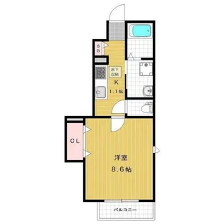 アネックス・ココペリ【101号室】の間取り