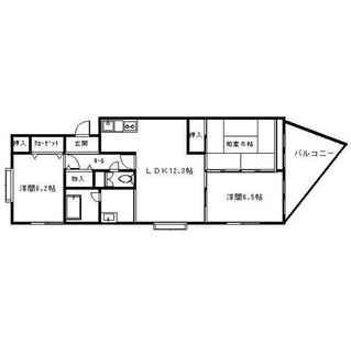 コーポ原賀【201号室】の間取り