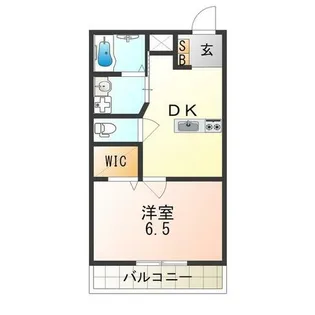 クレアーレ・カンノン【201号室】の間取り