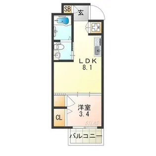 メゾン・オークルⅡ【2階】の間取り