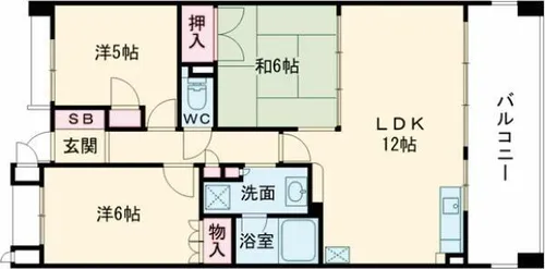 ネバーランド西京極【6階】の間取り