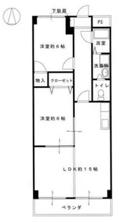 クラウンズビラ花影【6階】の間取り