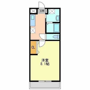 プライムコート塚本【2階】の間取り