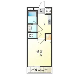 ラフィーネ 住之江【207号室】の間取り