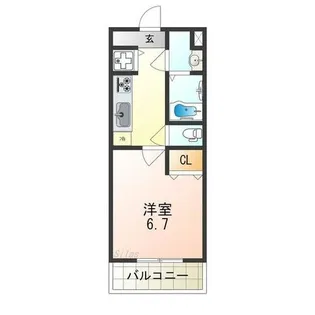 ピリア なかもず【3階】の間取り