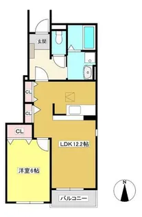 アイビーガーデンC【1階】の間取り