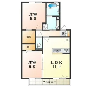 アヴァンセ和泉中央 A棟【2階】の間取り