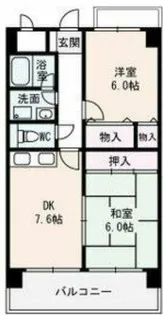 イーストヒル長田【1階】の間取り