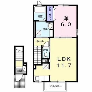 メゾン・リュミエール Ⅳ【202号室】の間取り