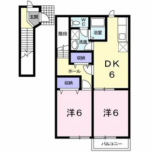 エレガント西青【2階】の間取り