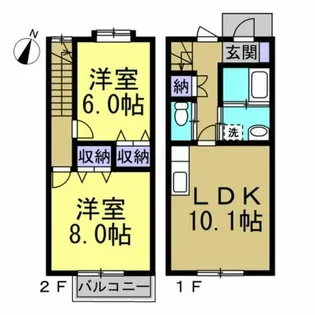K・S HOUSE【1階】の間取り