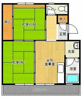 有野団地【A05-105号室】の間取り