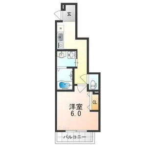 フジパレス百舌鳥八幡【1階】の間取り