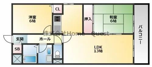 エムライフ【4階】の間取り