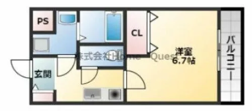 モアナコート【3階】の間取り