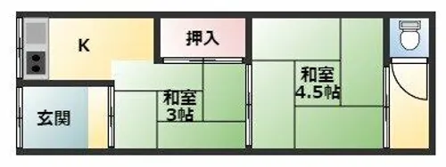 オレンジハウス【103号室】の間取り