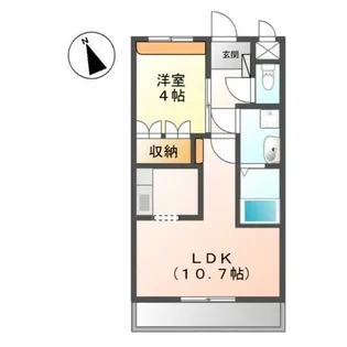 アヴァンティ三国ヶ丘【1階】の間取り