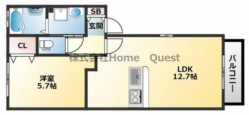 N-VILLAGEゆなみ【102号室】の間取り