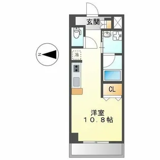 セントフィオーレ神宮【4階】の間取り