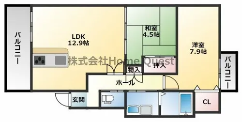 Forest南植松【1階】の間取り