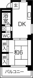 アクセスコート【5階】の間取り