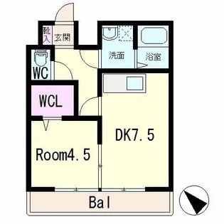 セジュールA&M【2階】の間取り