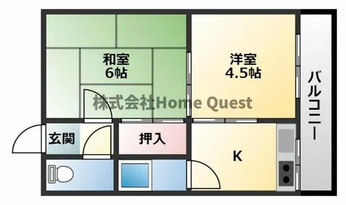 阪南ジャンボハイツ【3階】の間取り