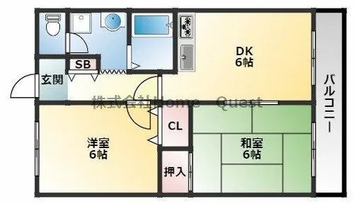 オーク国分【3階】の間取り