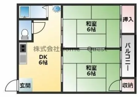 小川マンション【2階】の間取り