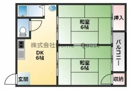 小川マンション【2階】の間取り