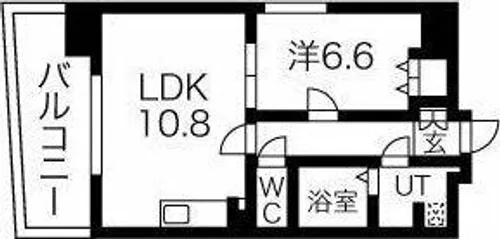 La Facade ラ・ファサード【9階】の間取り