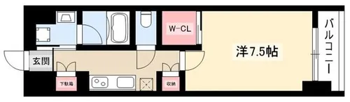ヒヴィ・カーサ名駅西【13階】の間取り
