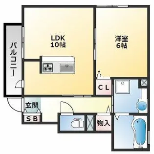 大阪府八尾市安中町8丁目【アパート】の間取り