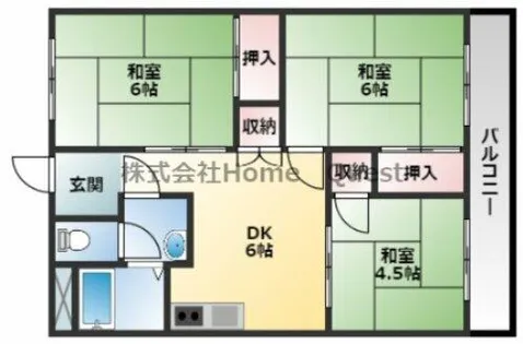太田コーポラス【3階】の間取り