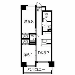 ヒルクレスト塩原【902号室】の間取り