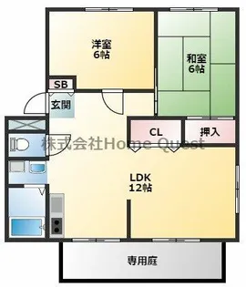 サンビレッジキタイ A棟【1階】の間取り