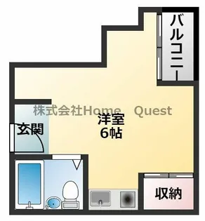 山田ビル【4C号室】の間取り