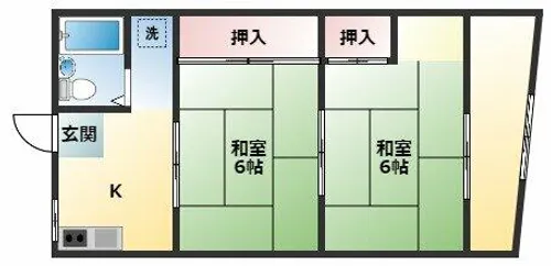 パールマンション【2階】の間取り