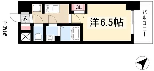 プレサンス鶴舞ファースト【0602号室】の間取り