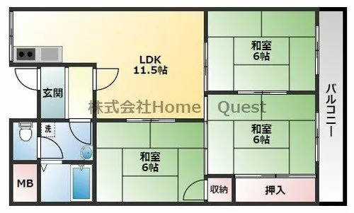 ドリーム松村【4階】の間取り