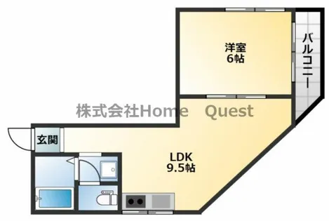 ハイツハピネス【4階】の間取り