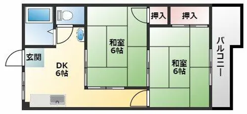 野本コーポラス【3階】の間取り